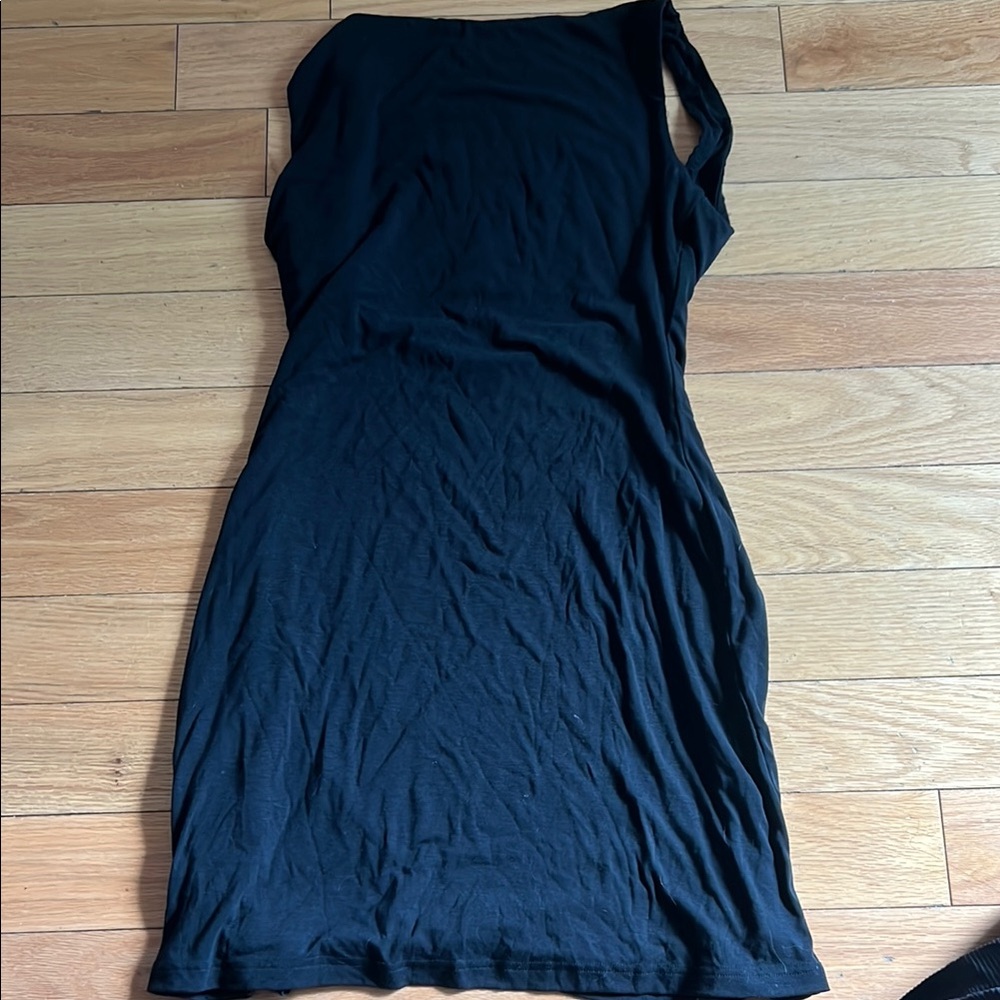 OGL One Shoulder Black Dress